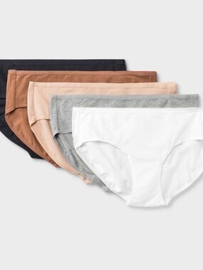 Women's 5pk Cotton Blend Hipster
Underwear - Dealworthy™ Assorted Neutral
XL NWT